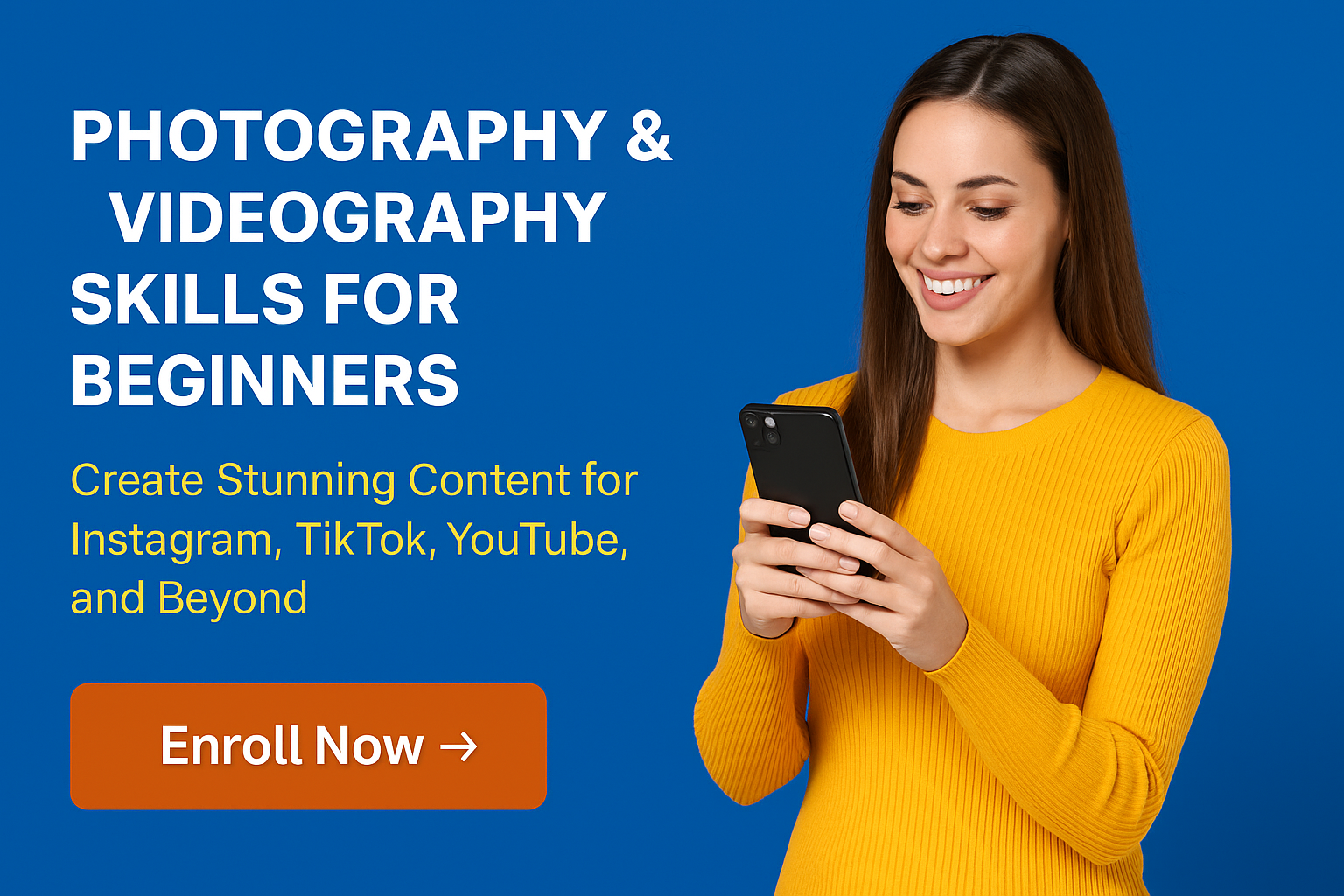 Transform Your Content Game: Learn Photography & Videography Skills for Beginners