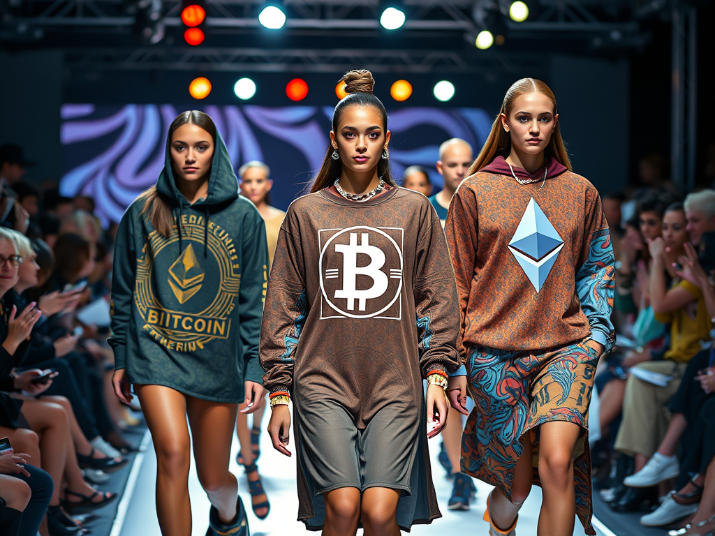 Crypto Logos on the Runway: Bitcoin, Ethereum, and Other Blockchain Symbols in Fashion Collections