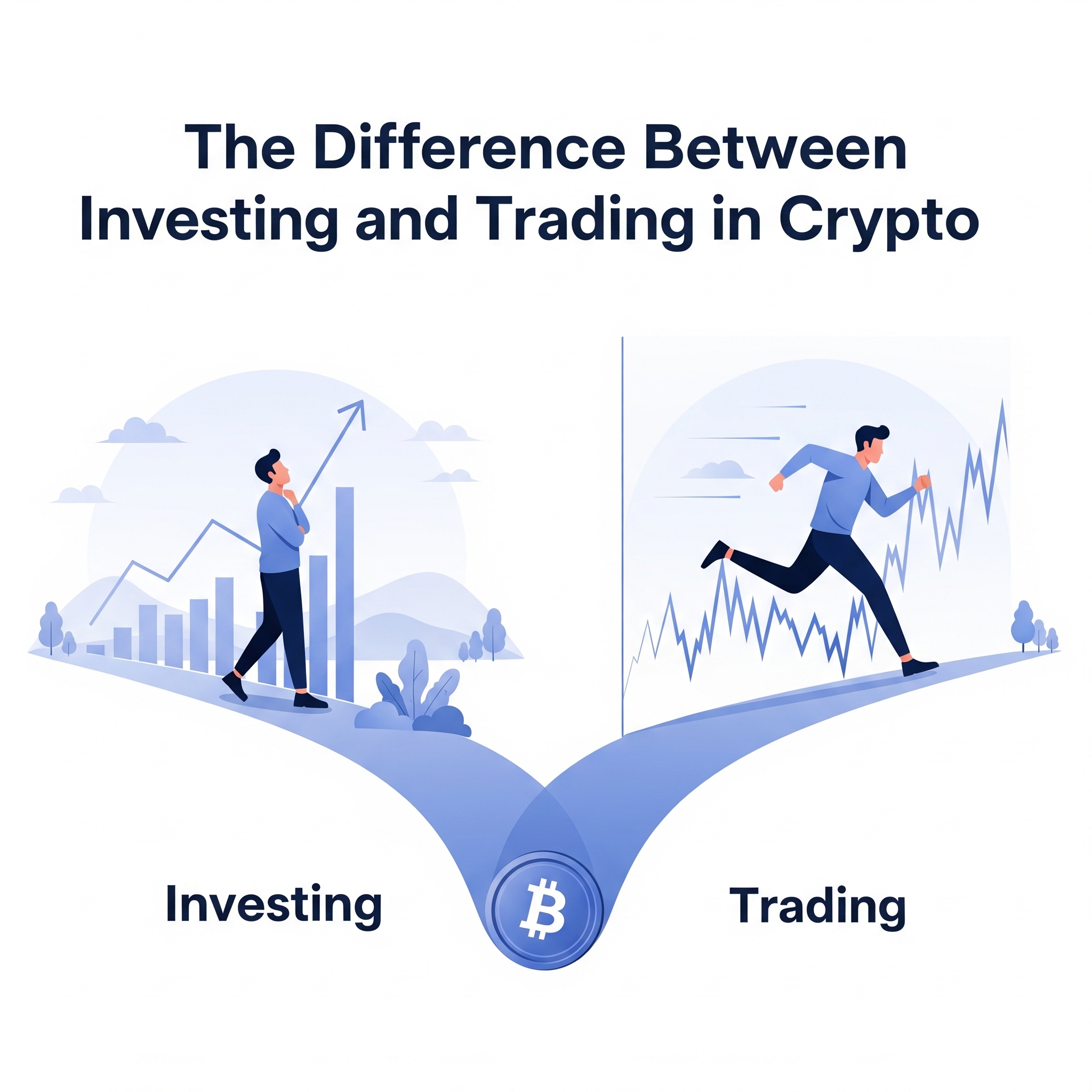 Investing vs. Trading in Crypto: Navigating Your Path to Digital Wealth