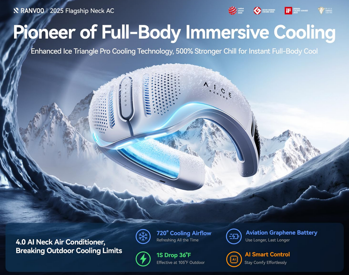 Stay Unbeatably Cool: Introducing the RANVOO AICE LITE Plus 2025 – Your Ultimate Personal AC